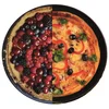 Image de Kochstar K70011228, Plat à four rond pour tarte, pizza, quiche, Tourtière, Acier Émaillé Ø 28 x 3cm, Noir