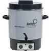 Image de KOCHSTAR K99104235, Stérilisateur de bocaux électrique, Thermostat + Robinet + Minuterie, 27 litres, Acier Emaillé, 45,5 x 36,7 x 41,5 cm, Gris