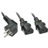 Image de Lindy 30048 Câble Secteur Y Schuko vers 2 x IEC C13