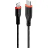 Image de LINDY Câble USB USB 2.0 Connecteur Lightning , USB-C® mâle 0.50 m noir blindé, avec USB 31285