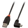 Image de LINDY Câble USB USB 2.0 USB-A mâle, USB-Micro-B mâle 0.50 m noir 31975