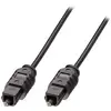 Image de Câble de raccordement LINDY 35210 Toslink audio [1x Toslink mâle (ODT) - 1x Toslink mâle (ODT)] 0.50 m noir