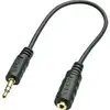 Image de LINDY 35699 35699 Jack audio Câble adaptateur [1x Jack mâle 3.5 mm - 1x Jack femelle 2.5 mm] noir