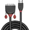 Image de LINDY HDMI / DVI Câble adaptateur Fiche mâle HDMI-A, Fiche mâle DVI-D 18+1 pôles 1.00 m noir 36271 Câble HDMI