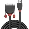 Image de Câble adaptateur LINDY HDMI / DVI Fiche mâle HDMI-A, Fiche mâle DVI-D 18+1 pôles 2.00 m noir 36272 Câble HDMI