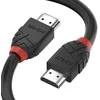 Image de LINDY - Câble HDMI 2.0 Black Line High Speed 5 Mètre avec Ethernet, Design Slimline, 4k@60Hz HDMI 2.0 18G 3D 1080p HDCP 2.2 120Hz 144Hz HDR ARC CEC ATC Ecran TV OLED, PC, Xbox, Blu-Ray, Barre de Son