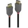 Image de Câble de raccordement LINDY USB Fiche mâle DisplayPort, Fiche mâle DisplayPort 15.00 m noir 36487 contacts dorés Câble DisplayPort