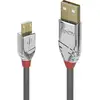 Image de LINDY Câble USB USB 2.0 USB-A mâle, USB-Micro-B mâle 3.00 m gris 36653