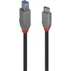 Image de LINDY Câble USB USB 3.2 Gen1 USB-C® mâle, USB-B mâle 1.00 m noir contacts dorés 36666