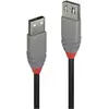 Image de LINDY Câble USB USB 2.0 USB-A mâle, USB-A femelle 1.00 m noir, gris 36702