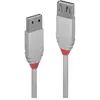 Image de LINDY Câble USB USB 2.0 USB-A mâle, USB-A femelle 0.20 m gris 36710