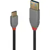 Image de LINDY Câble USB USB 2.0 USB-A mâle, USB-C® mâle 1.00 m noir 36886
