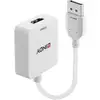 Image de LINDY 38303 HDMI / DisplayPort Convertisseur [1x HDMI femelle - 1x DisplayPort mâle] blanc 9.5 cm