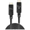 Image de Câble de raccordement LINDY HDMI Fiche mâle HDMI-Micro-D, Fiche mâle HDMI-Micro-D 30.00 m noir 38322 4K UHD Câble HDMI