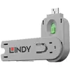 Image de LINDY Clé pour bloqueur de port USB-A Lindy USB Type A Port Blocker Key - USB-Portblocker vert fermeture à clé avec 1 clé 40621