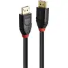 Image de LINDY DisplayPort Câble de raccordement Fiche mâle DisplayPort, Fiche mâle DisplayPort 5.00 m noir 41167 8K UHD, contacts dorés Câble DisplayPort