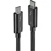 Image de MicroConnect Câble USB USB 3.2 Gen1 USB-C®, Fiche mâle Thunderbolt® (USB-C ) 0.5 m noir TB3005