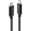 Image de MicroConnect Câble Thunderbolt  Thunderbolt  3 USB-C® mâle, USB-C® mâle 1.00 m noir avec USB TB3010
