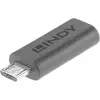 Image de LINDY USB 2.0 Adaptateur [1x USB-C® femelle - 1x USB 2.0 mâle Micro-B] Lindy - USB-Adapter - 24 pin USB-C (W) zu Micro-USB Type B (M) contacts dorés