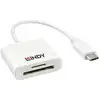 Image de LINDY Lindy - Kartenleser (MMC, SD, RS-MMC, MMCmobile, microSD, MMCmicro, SDHC, SDXC) Lecteur de carte mémoire externe microSD, SD, USB 3.1 (Gen 1) blanc