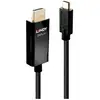 Image de Câble de raccordement LINDY USB-C® USB-C® mâle, Fiche mâle HDMI-A 2.00 m noir 43292 4K UHD Câble HDMI