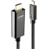 Image de Câble de raccordement LINDY USB USB-C® mâle, Fiche mâle HDMI-A 10.00 m noir 43317 4K UHD Câble dafficheur USB-C®