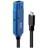 Image de LINDY Câble USB USB 3.2 Gen1 USB-A femelle, USB-C® mâle 8.00 m noir/bleu 43381