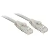 Image de LINDY 45401 RJ45 Câble réseau, câble patch CAT 6 U/UTP 0.50 m gris avec cliquet dencastrement 1 pc(s)