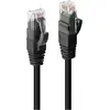 Image de LINDY 45431 RJ45 Câble réseau, câble patch CAT 6 U/UTP 0.50 m noir 1 pc(s)