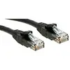 Image de LINDY 45434 RJ45 Câble réseau, câble patch CAT 6 U/UTP 3.00 m noir avec cliquet dencastrement 1 pc(s)