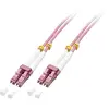 Image de LINDY 46340 fibre optique FO Câble de raccordement 1.00 m rose [1x LC mâle - 1x LC mâle] 50/125 µ Multimode OM4