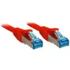 Image de LINDY 47167 RJ45 Câble réseau, câble patch CAT 6a S/FTP 7.50 m rouge blindé 1 pc(s)