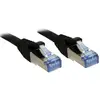 Image de LINDY 47178 RJ45 Câble réseau, câble patch CAT 6a S/FTP 1.50 m noir avec cliquet dencastrement 1 pc(s)