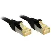 Image de LINDY 47311 RJ45 Câble réseau, câble patch CAT 6a (câble brut CAT 7) S/FTP 5.00 m noir avec cliquet dencastrement 1 pc(s)