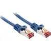 Image de LINDY 47350 RJ45 Câble réseau, câble patch CAT 6 S/FTP 0.30 m bleu blindé 1 pc(s)