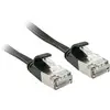 Image de LINDY 47481 RJ45 Câble réseau, câble patch CAT 6a U/FTP 1.00 m noir avec cliquet dencastrement 1 pc(s)