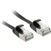 Image de LINDY 47482 RJ45 Câble réseau, câble patch CAT 6a U/FTP 2.00 m noir avec cliquet dencastrement 1 pc(s)