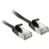 Image de LINDY 47483 RJ45 Câble réseau, câble patch CAT 6a U/FTP 3.00 m noir avec cliquet dencastrement 1 pc(s)