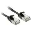 Image de LINDY 47485 RJ45 Câble réseau, câble patch CAT 6a U/FTP 10.00 m noir avec cliquet dencastrement 1 pc(s)