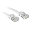 Image de LINDY 47502 RJ45 Câble réseau, câble patch CAT 6 U/UTP 2.00 m blanc avec cliquet dencastrement 1 pc(s)