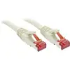 Image de LINDY 47708 RJ45 Câble réseau, câble patch CAT 6 S/FTP 10.00 m gris avec cliquet dencastrement 1 pc(s)