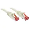 Image de LINDY 47711 RJ45 Câble réseau, câble patch CAT 6 S/FTP 30.00 m gris avec cliquet dencastrement 1 pc(s)