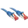 Image de LINDY 47718 RJ45 Câble réseau, câble patch CAT 6 S/FTP 1.50 m bleu 1 pc(s)
