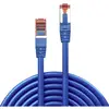 Image de LINDY 47723 RJ45 Câble réseau, câble patch CAT 6 S/FTP 10.00 m bleu avec cliquet dencastrement 1 pc(s)