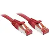 Image de LINDY 47734 RJ45 Câble réseau, câble patch CAT 6 S/FTP 2.00 m rouge avec cliquet dencastrement 1 pc(s)