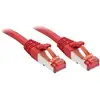 Image de LINDY 47736 RJ45 Câble réseau, câble patch CAT 6 S/FTP 5.00 m rouge contacts dorés 1 pc(s)