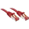 Image de LINDY 47738 RJ45 Câble réseau, câble patch CAT 6 S/FTP 10.00 m rouge avec cliquet dencastrement 1 pc(s)