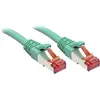Image de LINDY 47745 RJ45 Câble réseau, câble patch CAT 6 S/FTP 0.30 m vert avec cliquet dencastrement 1 pc(s)