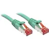 Image de LINDY 47747 RJ45 Câble réseau, câble patch CAT 6 S/FTP 1.00 m vert avec cliquet dencastrement 1 pc(s)