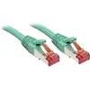 Image de LINDY 47749 RJ45 Câble réseau, câble patch CAT 6 S/FTP 2.00 m vert avec cliquet dencastrement 1 pc(s)